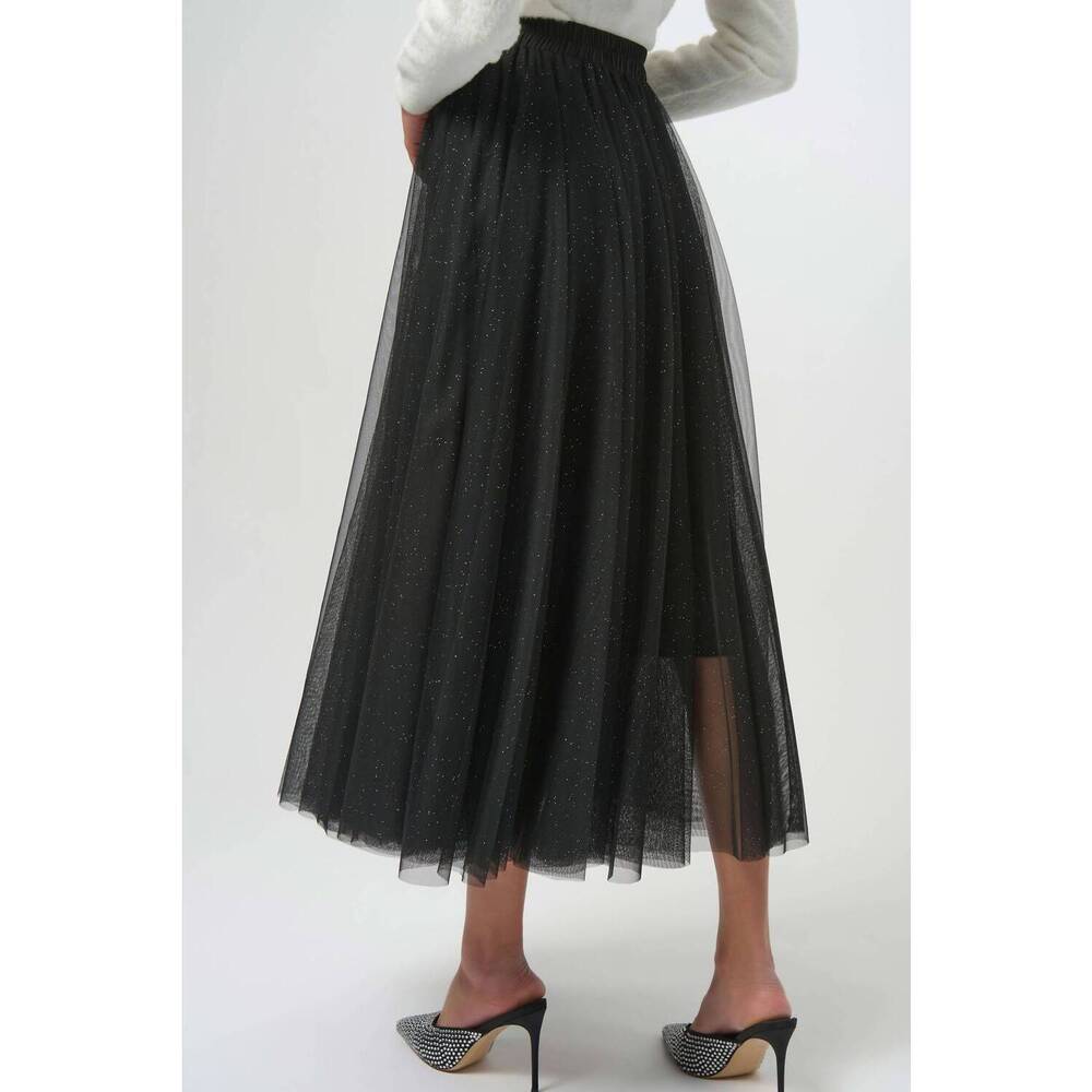 NEW JOSEPH RIBKOFF tulle flared skirt in black - Picture 3 of 5